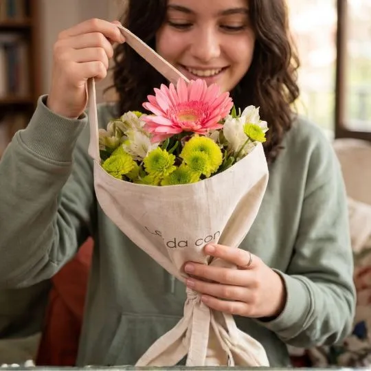 Bolsa de flores variadas